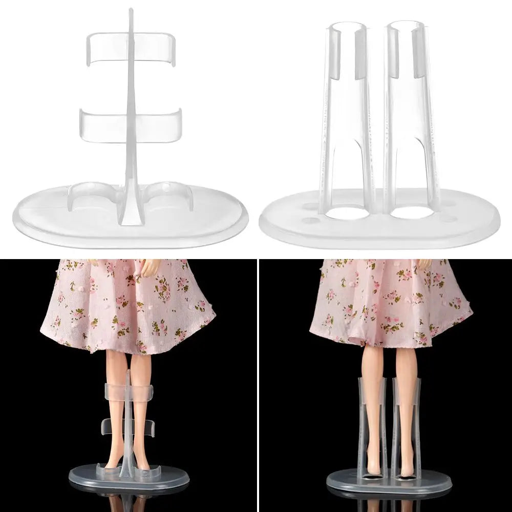 Plastic Display Holder Doll Support Leg or waist Holders For  Dolls